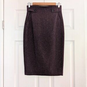 RW&CO pencil skirt heathered maroon size 0